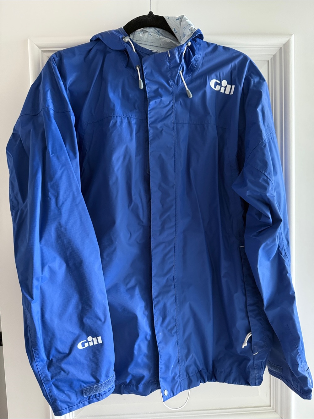 Gill Men's Waterproof Hooded Raincoat — Vivid Blue